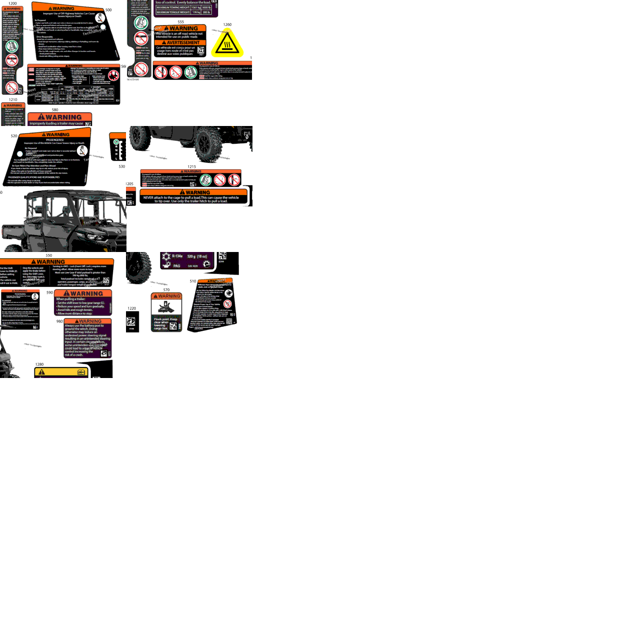Body - Warning Decals