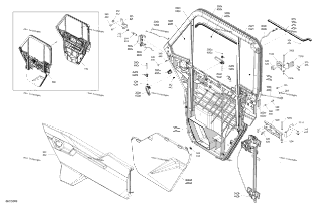 Enclosure Cab - Front Doors