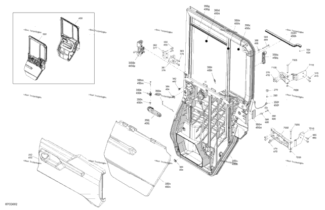 Enclosure Cab - Rear Doors