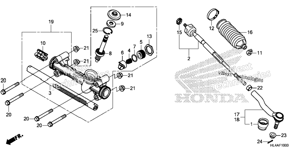 Steering Gear Box@Tie Rod