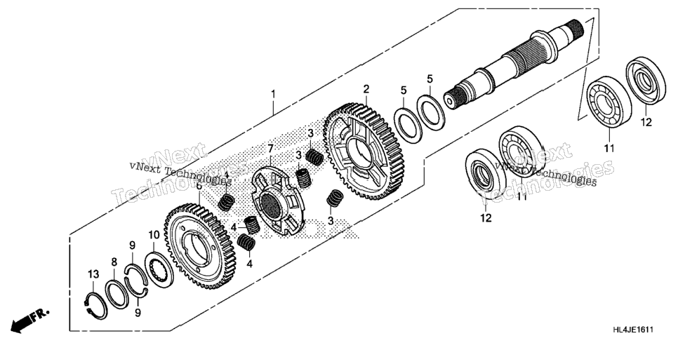 Final Driven Shaft