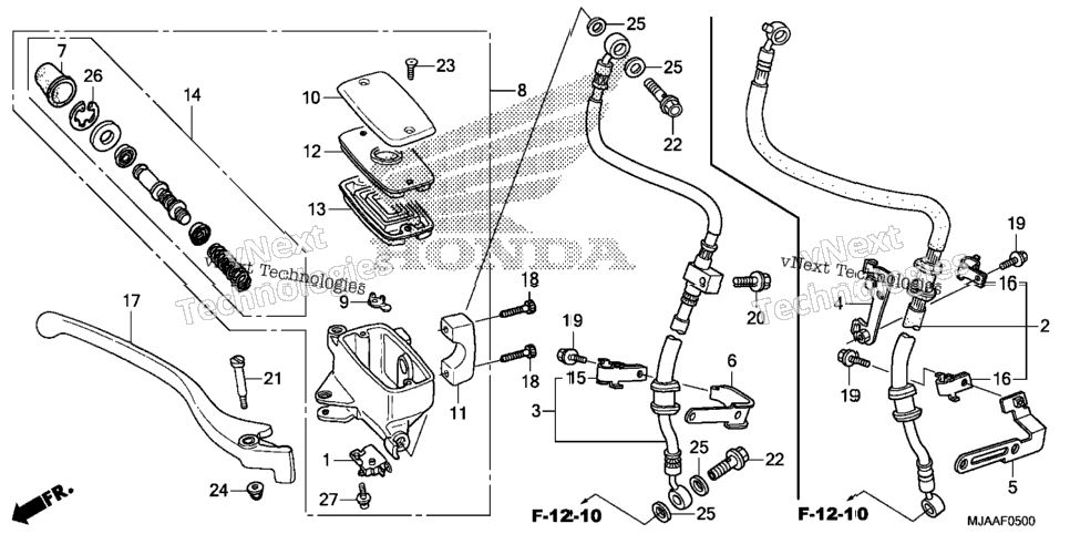 Front Brake Master Cylinder (1)