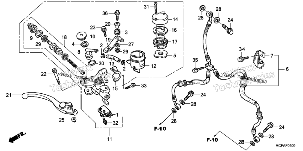Front Brake Master Cylinder