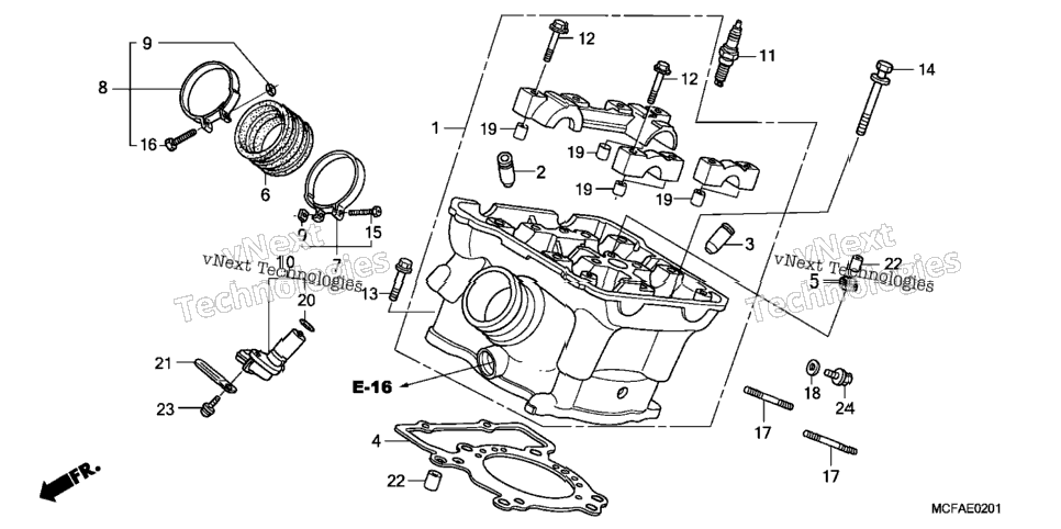 Rear Cylinder Head