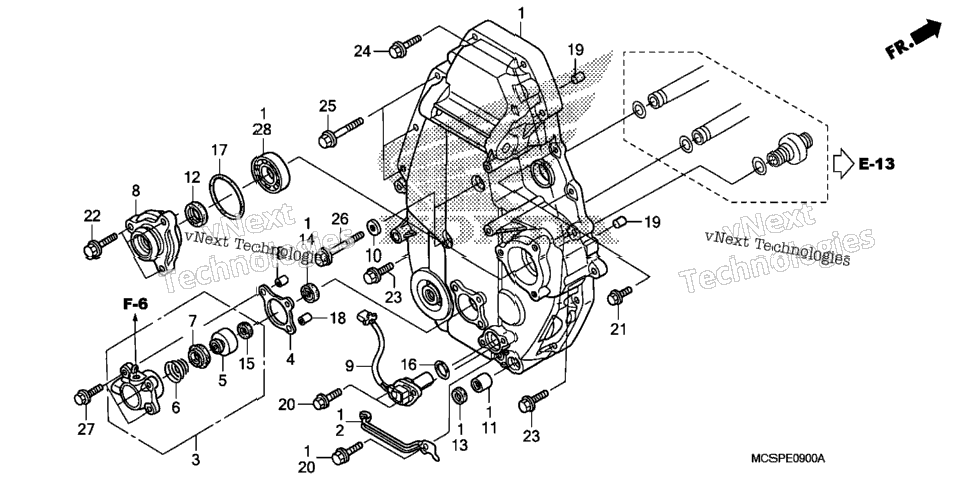 Rear Crankcase Cover