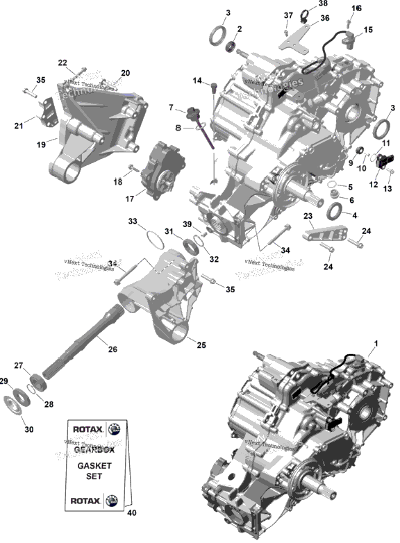 Rotax - Gearbox Ass'y And Drive Shaft - 420686788