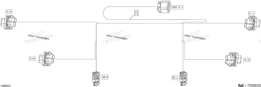 Electric - Front Wiring Harness - 710007442