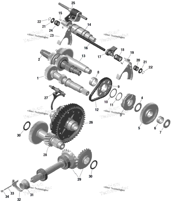 Rotax - Gear Box 2 - 686 881 - Tremec - 2Nd Generation