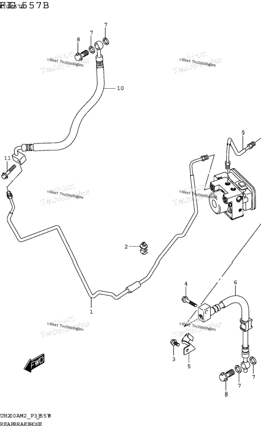 Rear Brake Hose