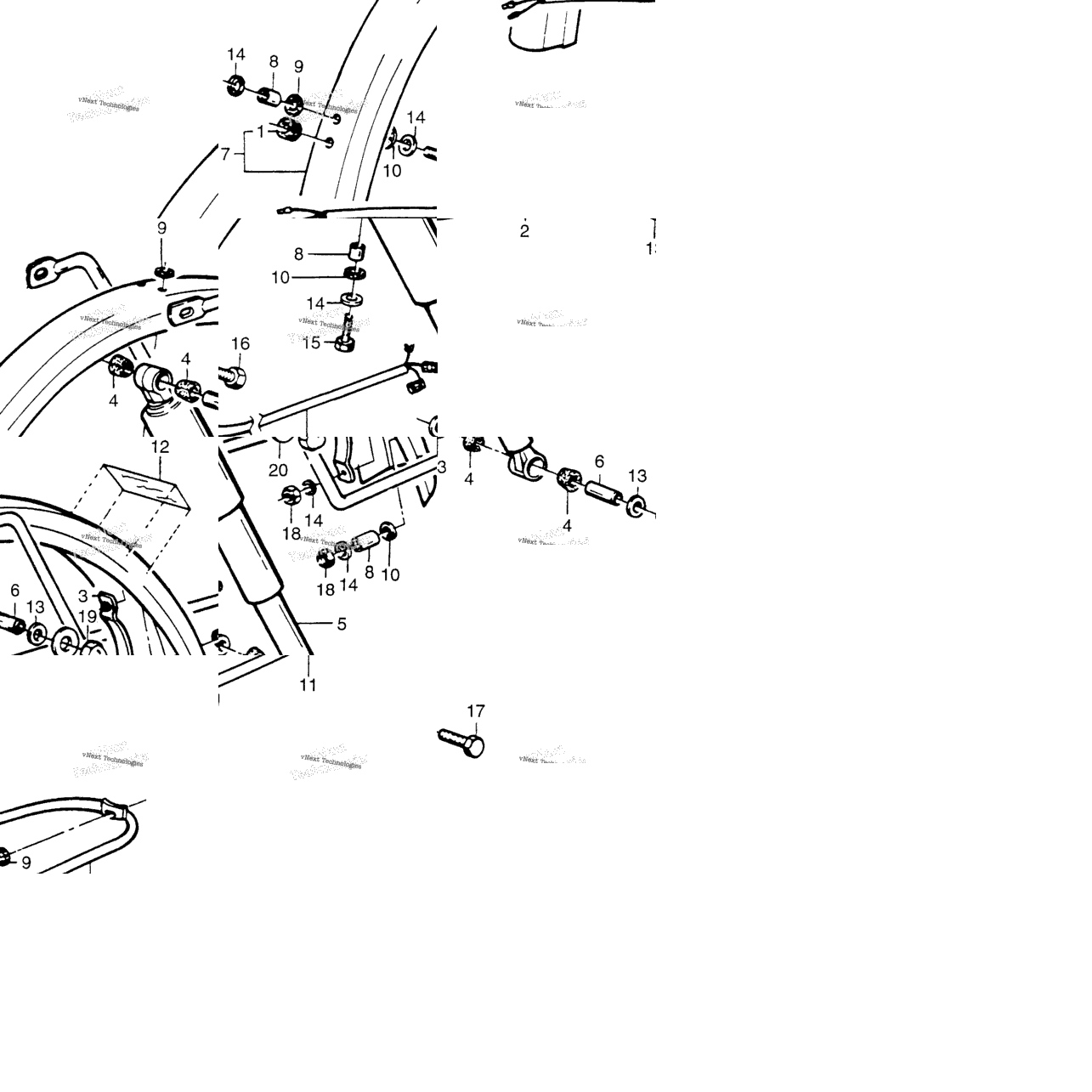 Rear Fender + Shock Absorber