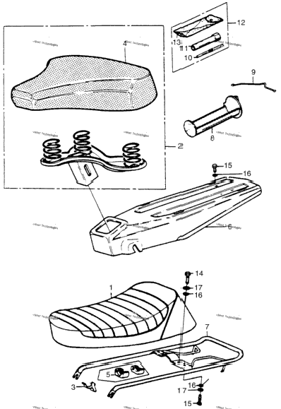 Seat + Carrier + Tools