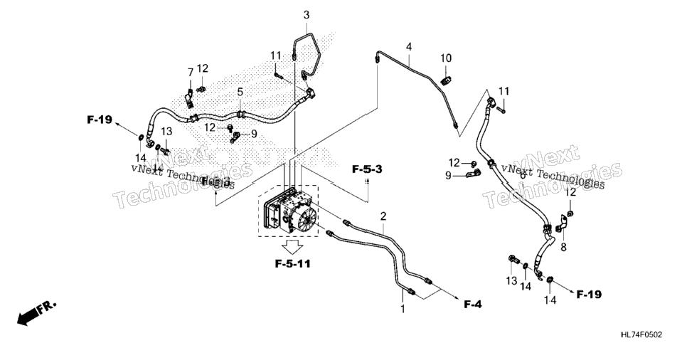 Front Brake Pipe@Front Brake Hose (2)