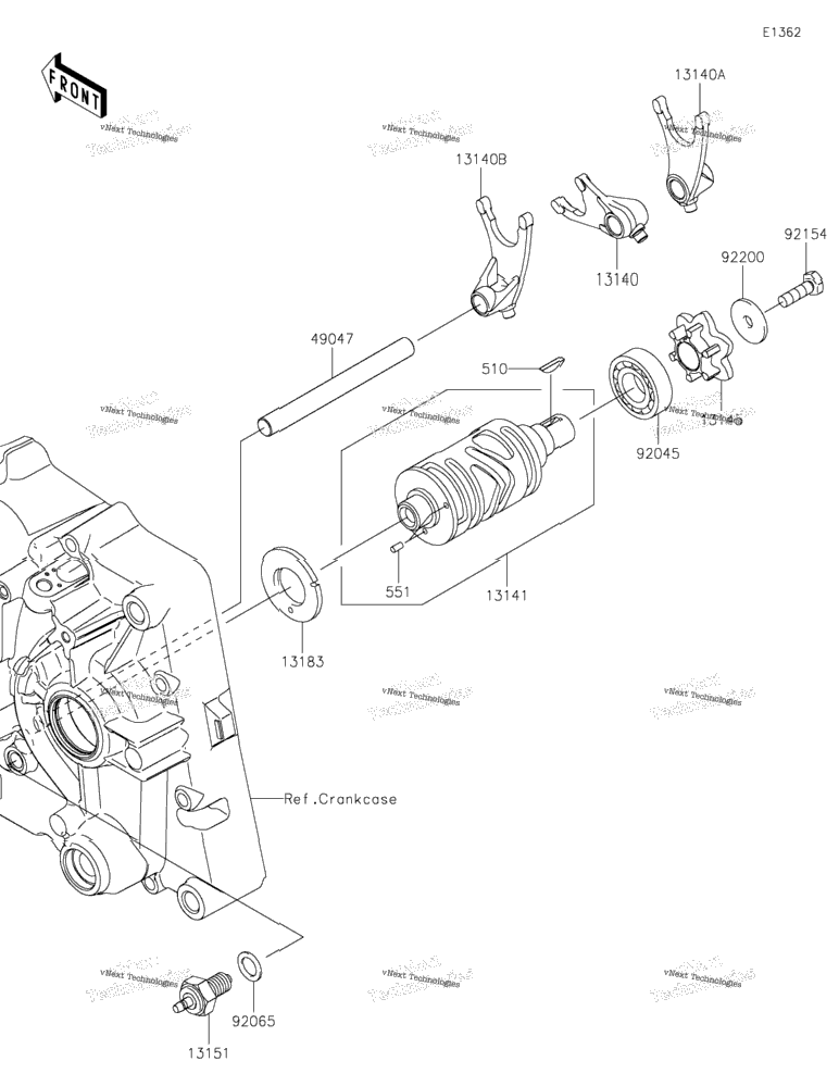 Gear Change Drum/Shift Fork(S)