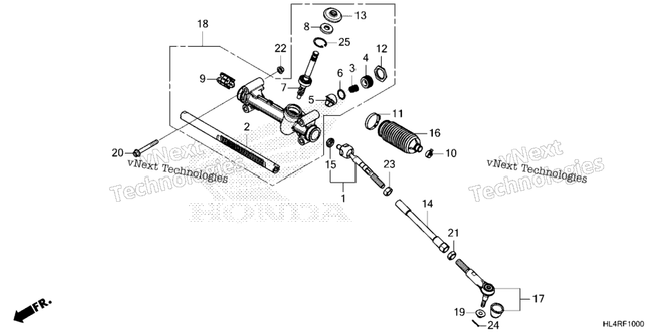 Steering Gear Box@Tie Rod