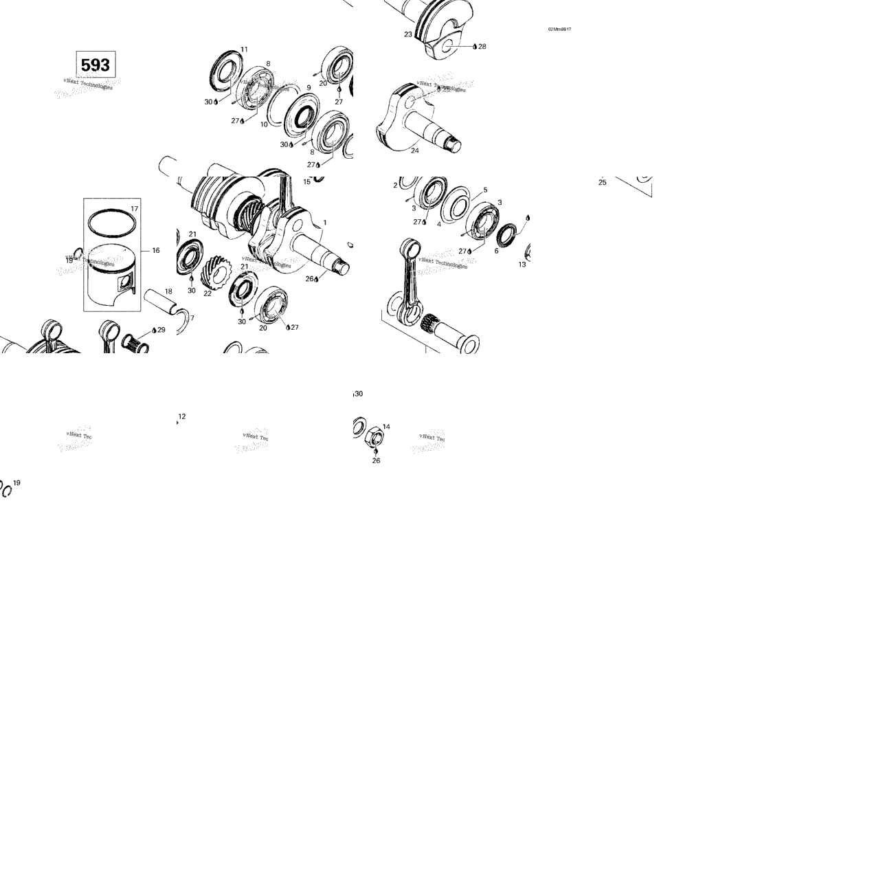 Crankshaft And Pistons (593)