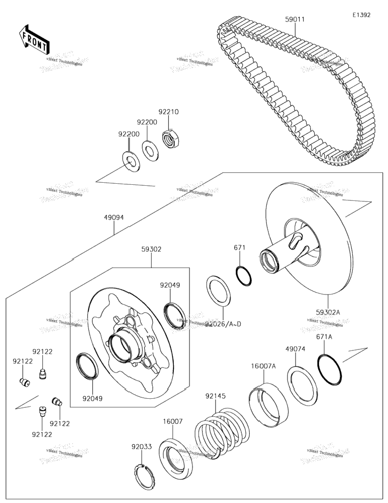 Driven Converter/Drive Belt