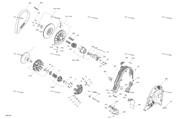 Pulley Mxz - 600 Ace