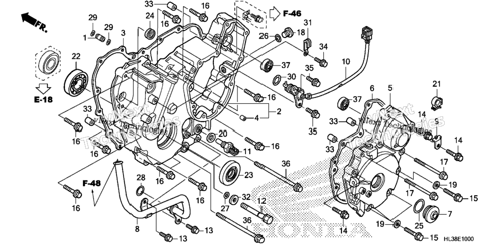 Rear Crankcase Cover