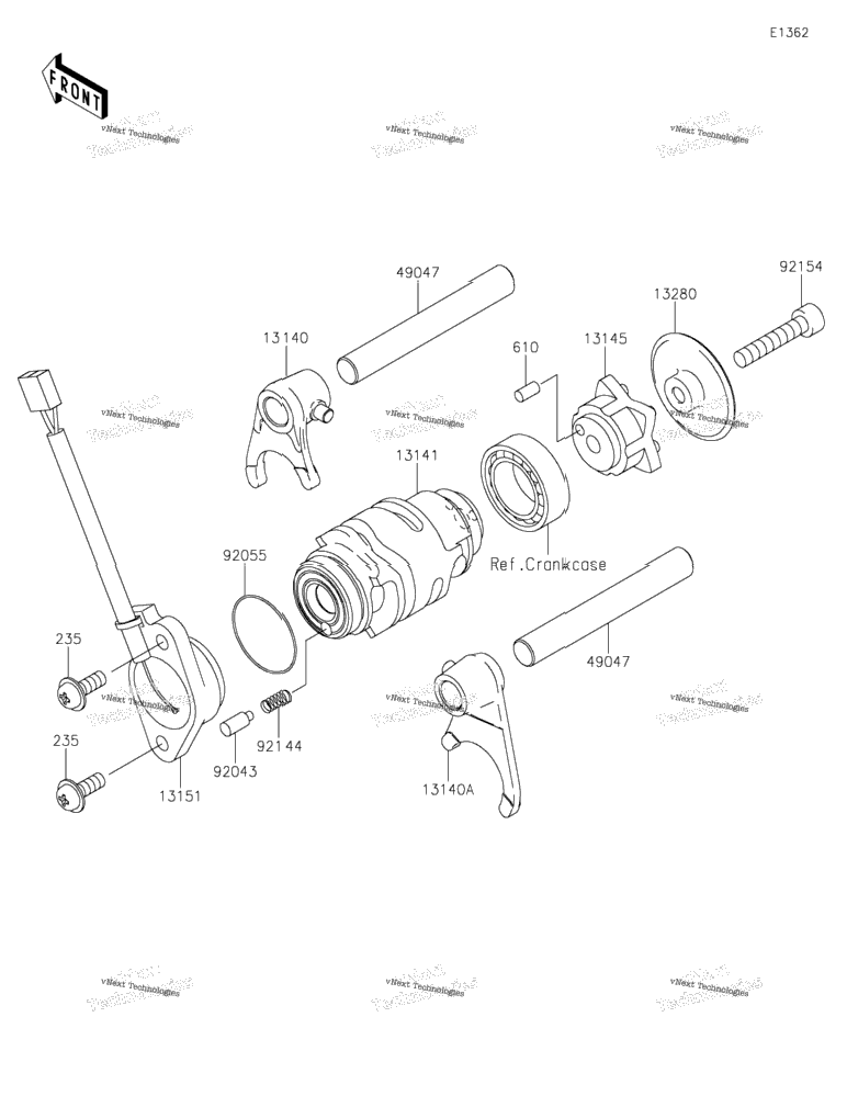 Gear Change Drum/Shift Fork(S)