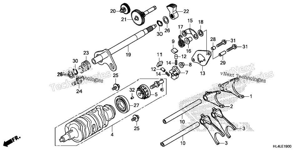 Gearshift Fork (Transmission)