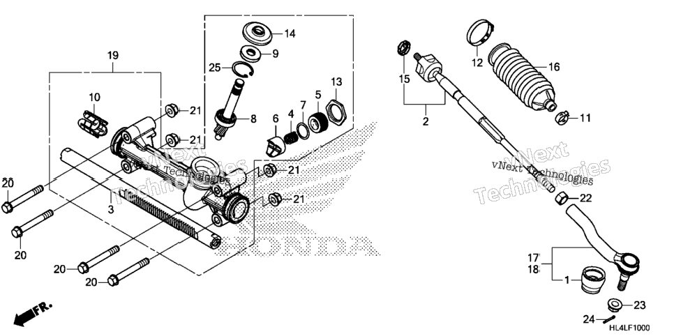 Steering Gear Box@Tie Rod