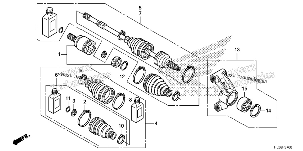 Rear Knuckle@Rear Driveshaft