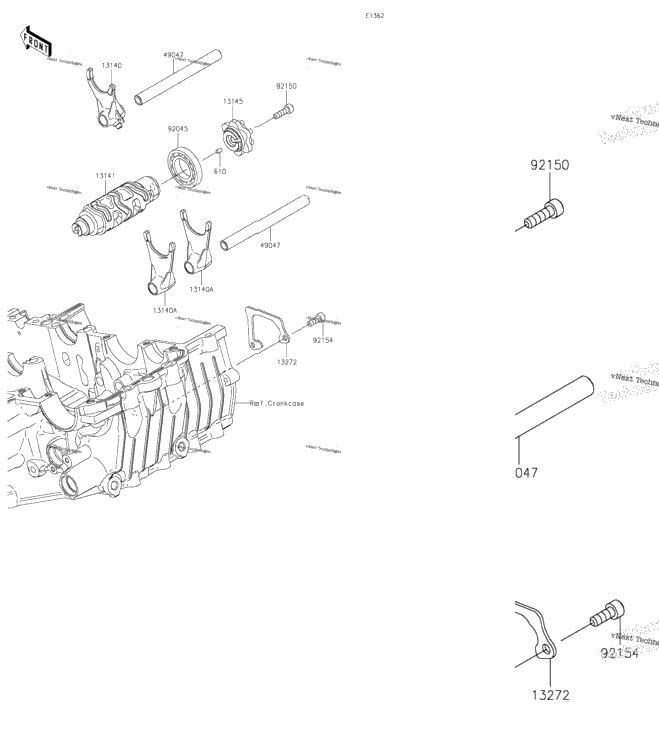 Gear Change Drum/Shift Fork(S)