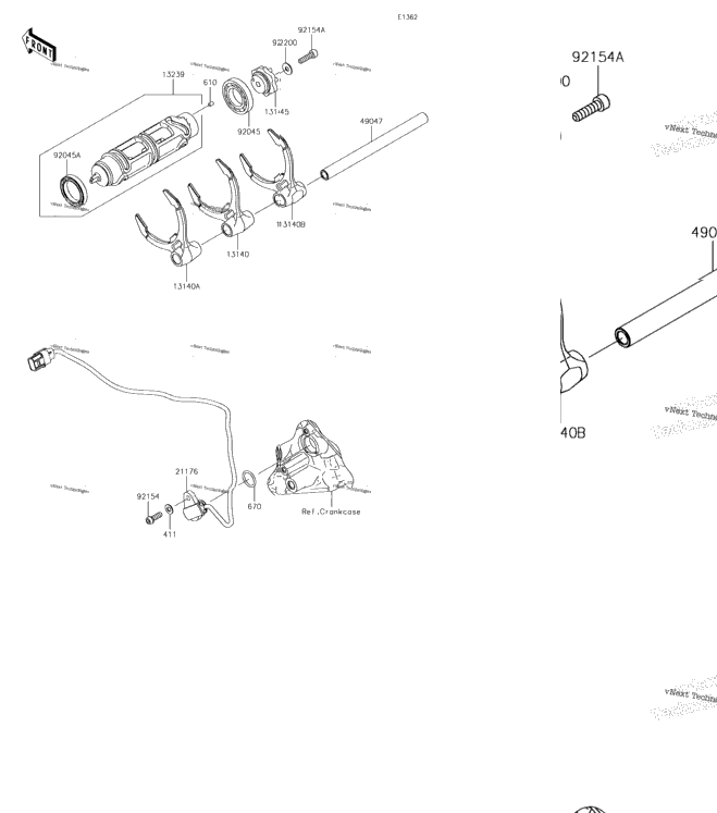 Gear Change Drum/Shift Fork(S)