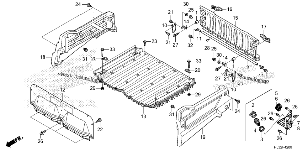 Bed Plate@Rear Gate (1)
