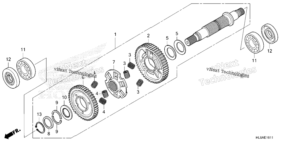 Final Driven Shaft