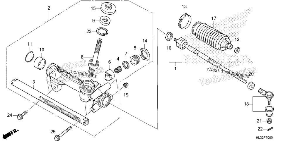 Steering Gear Box@Tie Rod