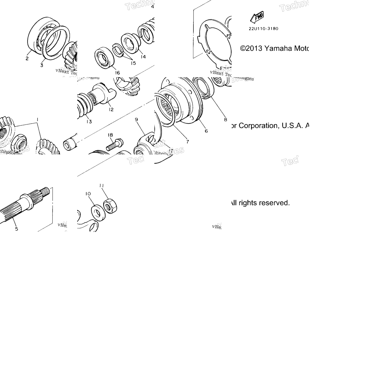 Middle Drive Gear