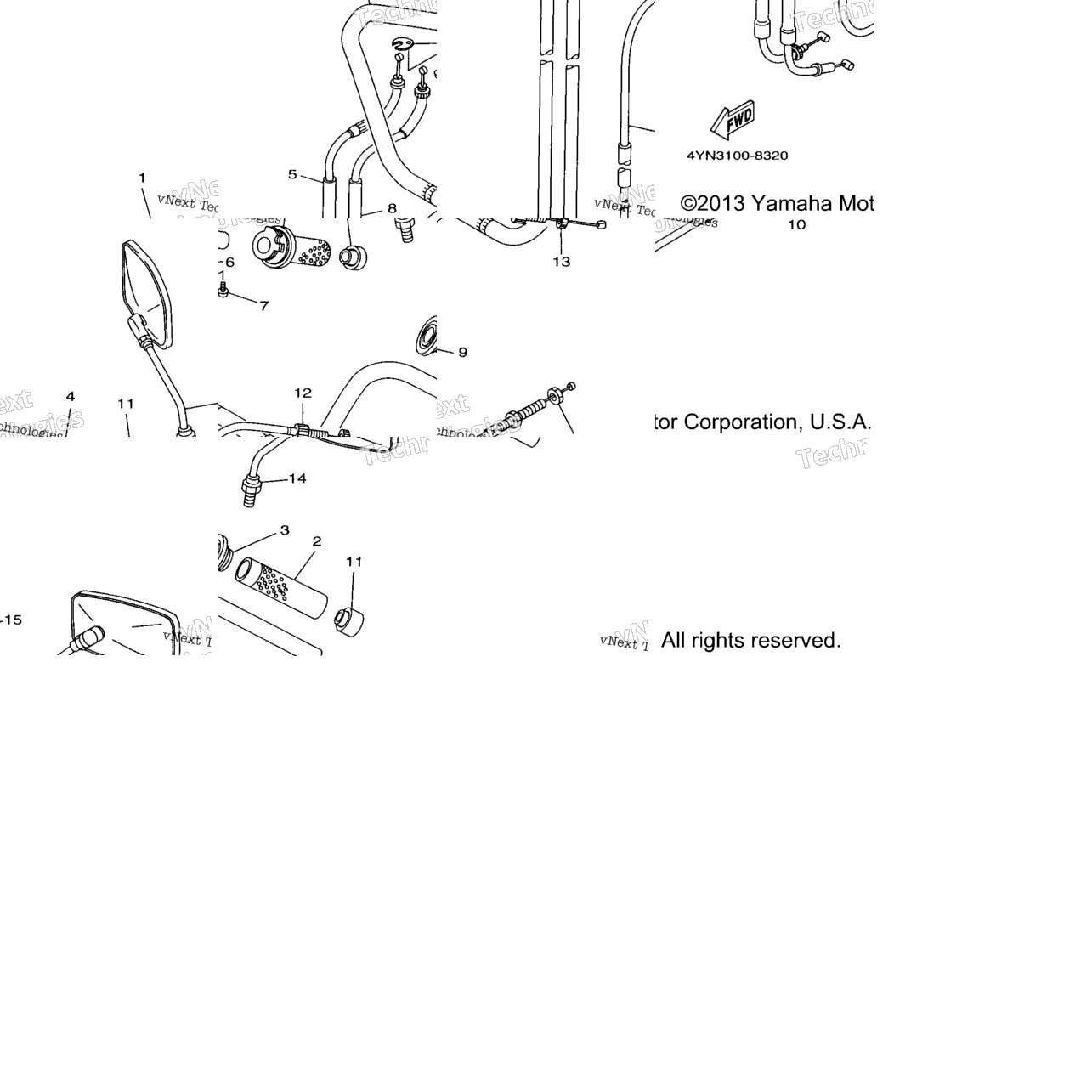 Steering Handle Cable