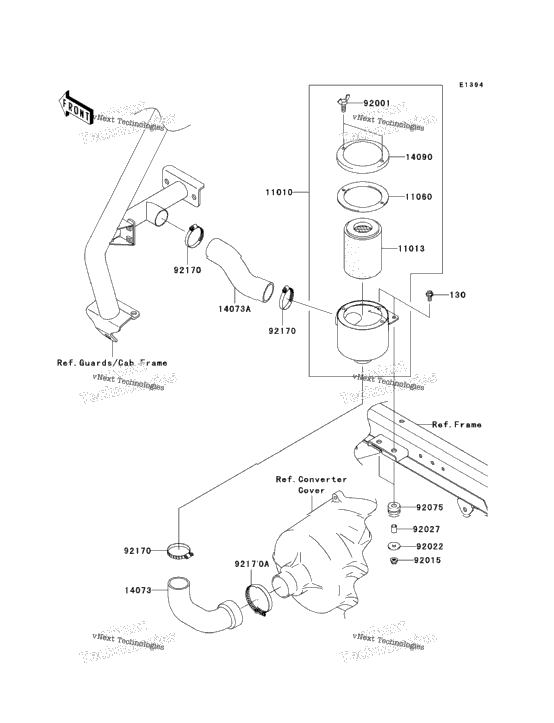 Air Cleaner-Belt Converter (R9f-Rafa)
