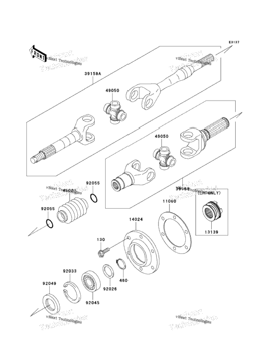 Drive Shaft-Rear