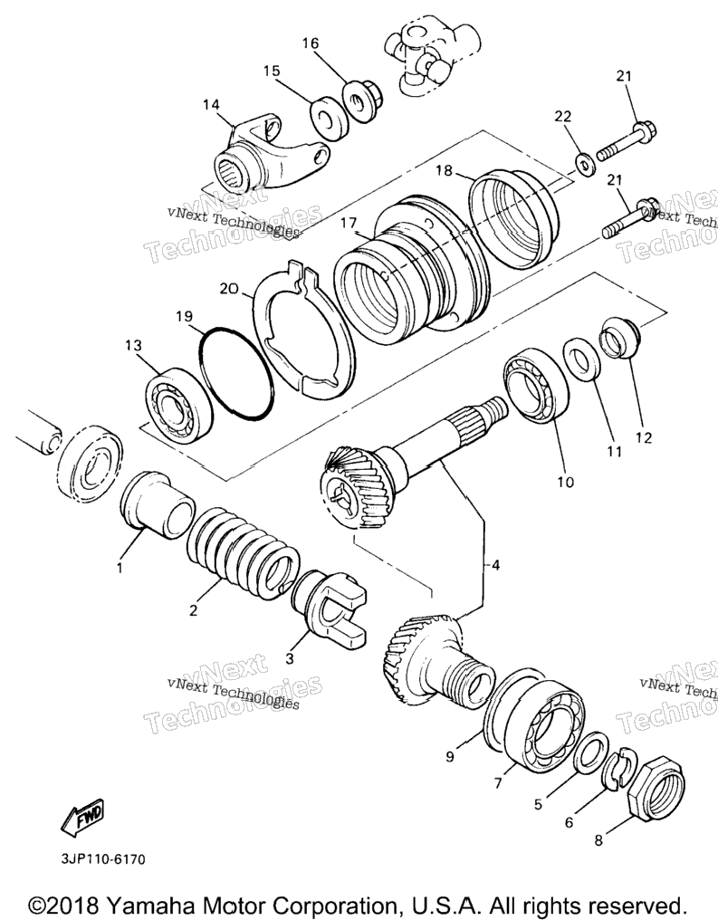 Middle Drive Gear