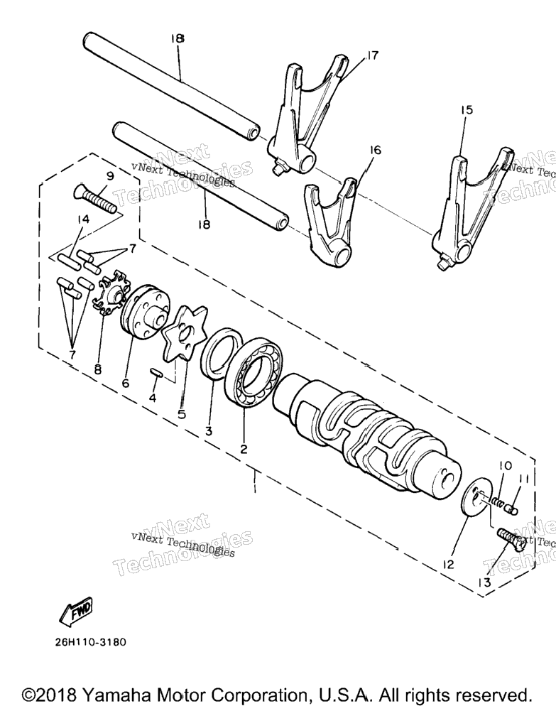 Shift Cam Fork