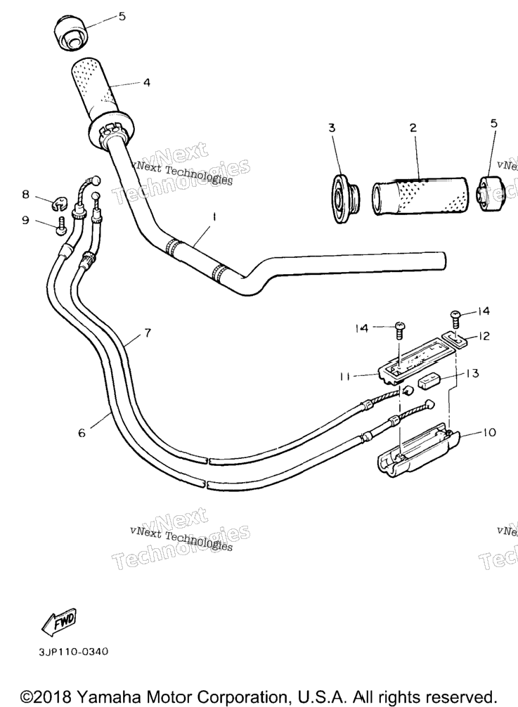 Steering Handle Cable