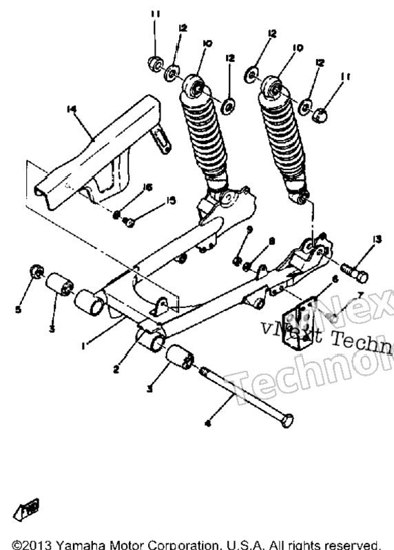 Rear Arm Rear Cushion Chain Case