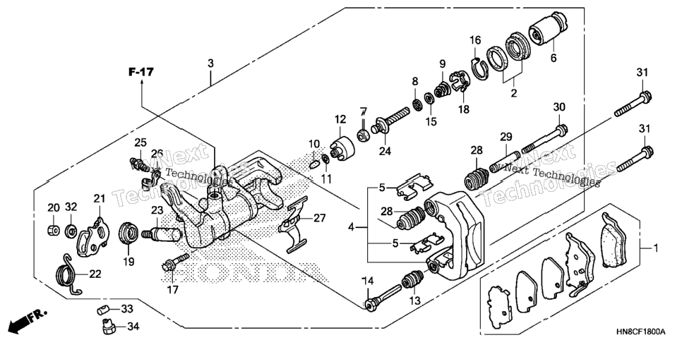 Rear Brake Caliper