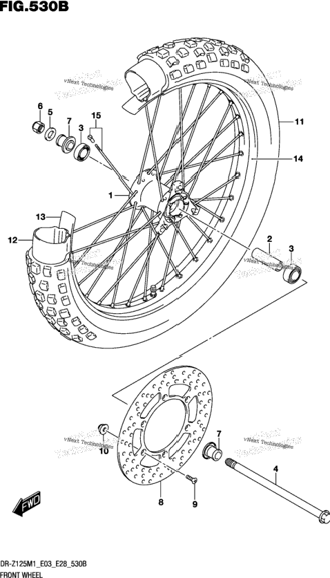 Front Wheel (Dr-Z125l)
