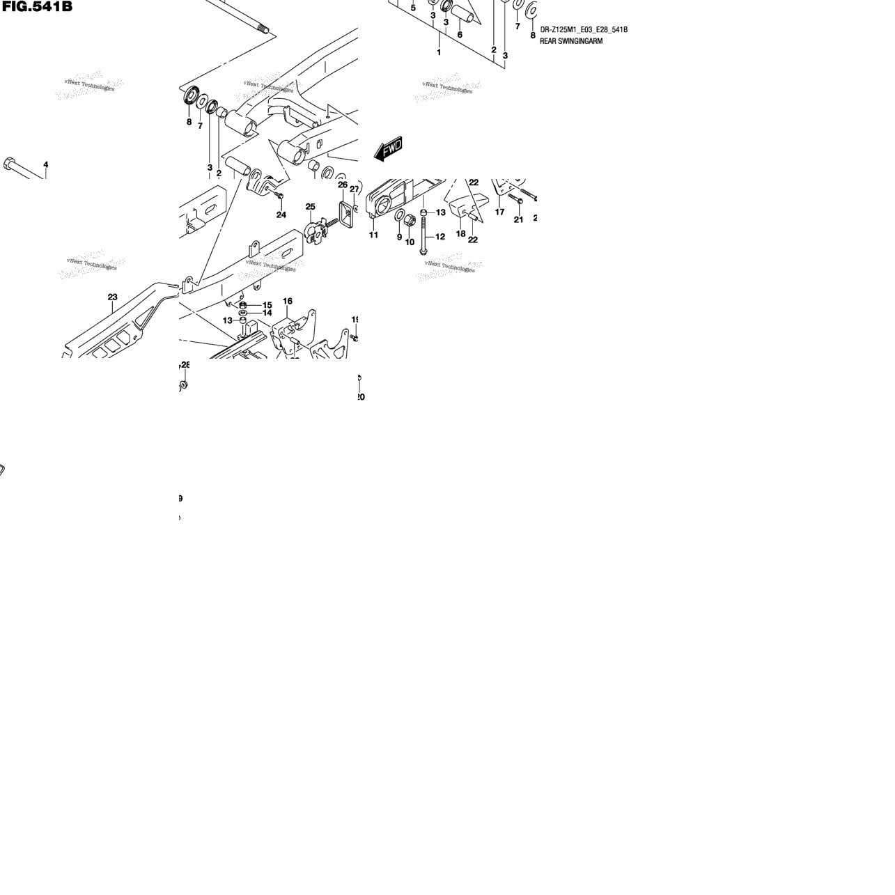 Rear Swingingarm (Dr-Z125)