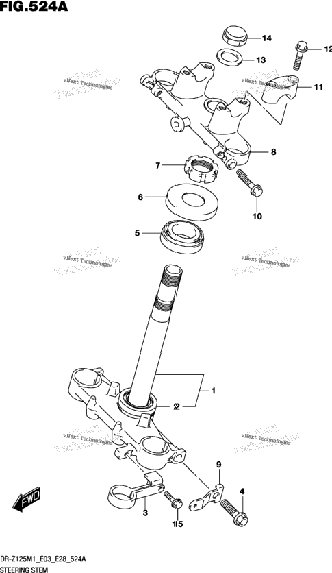 Steering Stem (Dr-Z125)