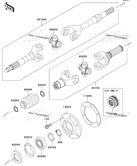 Drive Shaft-Rear