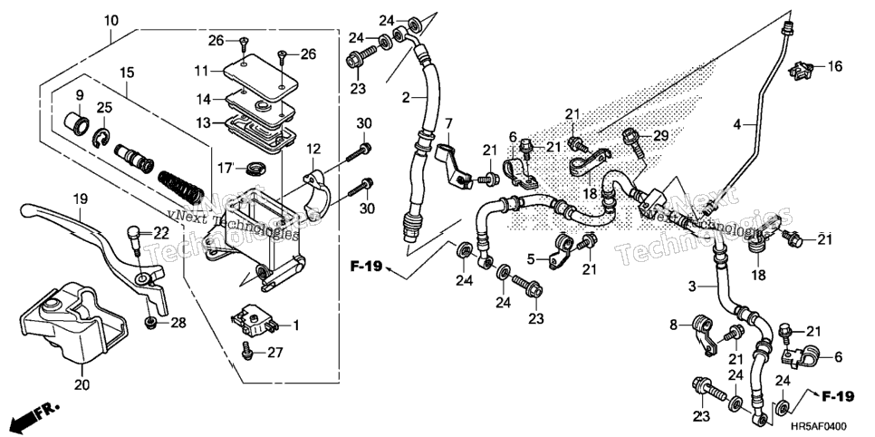 Front Brake Master Cylinder