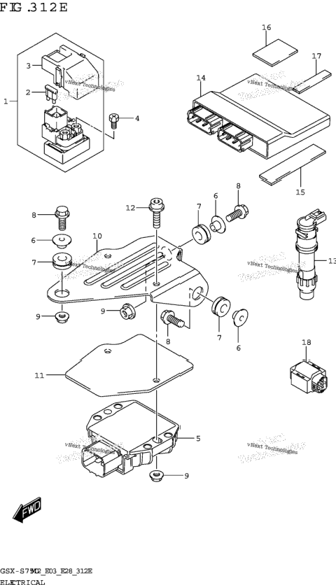 Electrical (Gsx-S750,Gsx-S750z:E33)