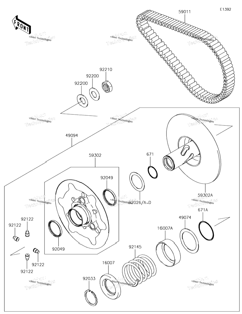 Driven Converter/Drive Belt