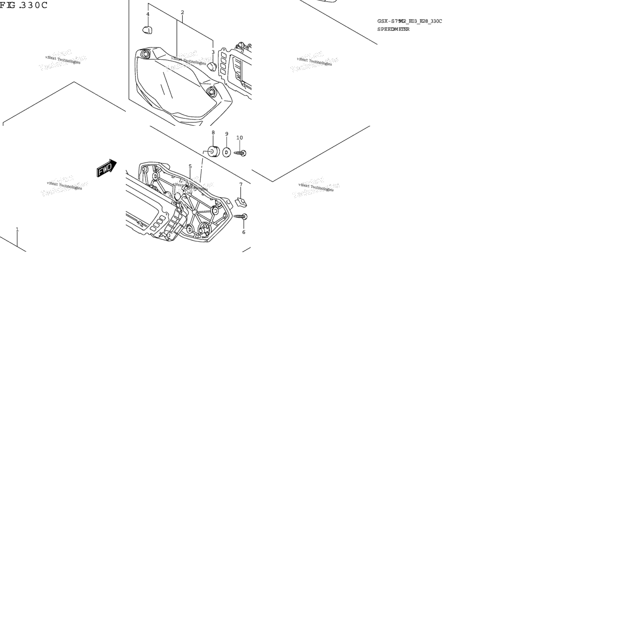 Speedometer (Gsx-S750,Gsx-S750z:E03,E33)