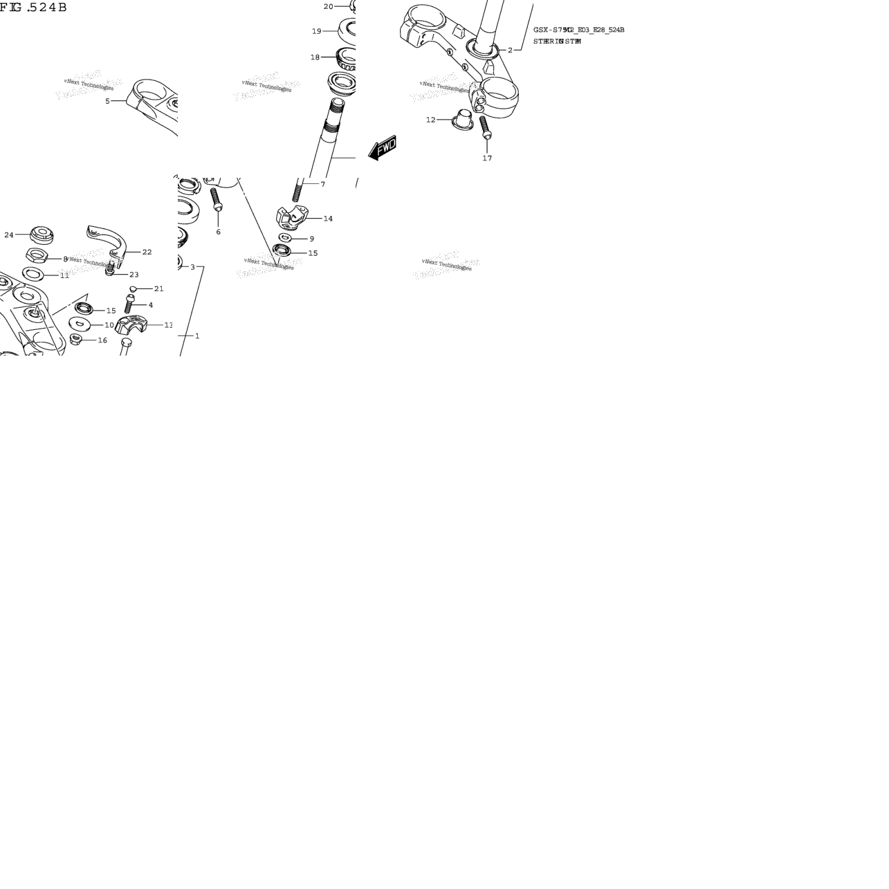 Steering Stem (Gsx-S750z,Gsx-S750za)