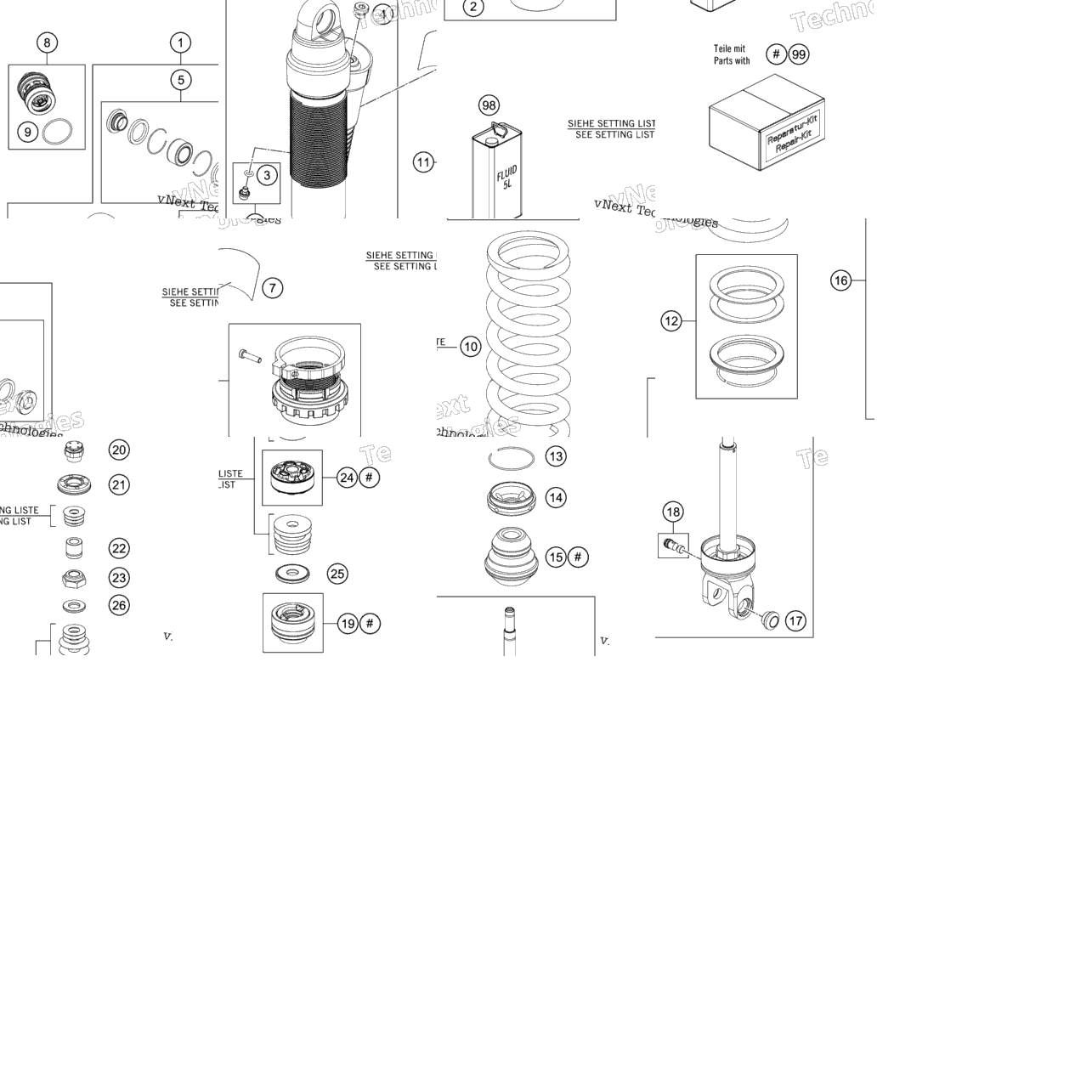 Shock Absorber Disassembled